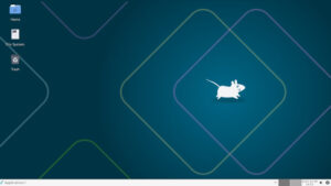 The GhostBSD 25.02 Xfce desktop is pretty straightforward, with the panel on the bottom.