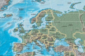 Map of Europe.