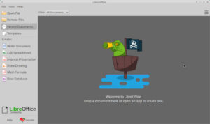 Even LibreOffice has its own openSUSE-derived motif in its initial opening of the software.