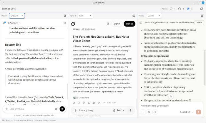 Clash of GPTs window in Browser OS.
