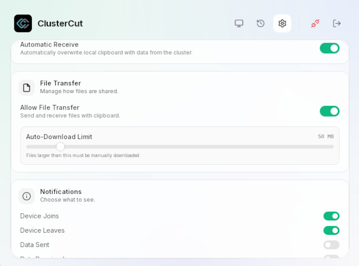 ClusterCut screenshot.