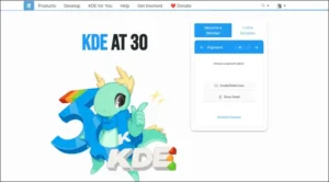KDE 30th birthday screenshot.