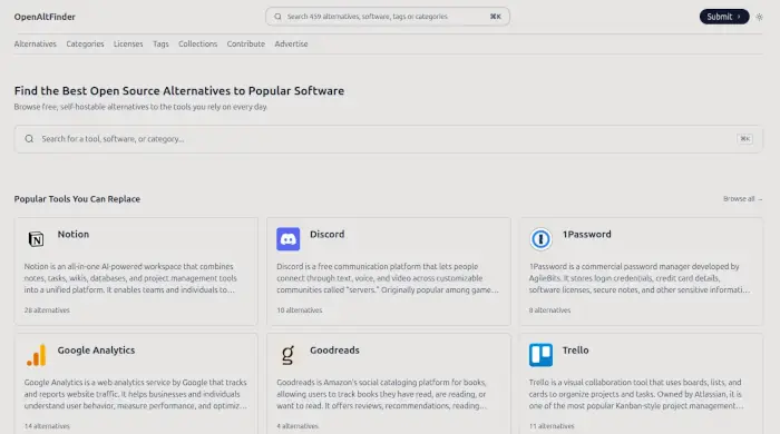 Foss Program OpenAltFinder Connects Users With FOSS Alternatives to Nonfree Apps ...