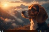 Who's a good boy? RefreshOS's desktop features the "Boundless Beagle."
