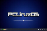 The KDE Plasma desktop on PCLinuxOS without menus.