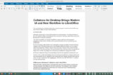 Writing this article in the new desktop Collabora word processor instead of in a text editor.