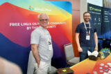 AlmaLinux booth at All Things Open conference.