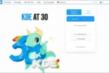 KDE 30th birthday screenshot.