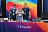 AlmaLinux booth at the All Things Open 2023 conference.