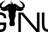 A GNU logo.